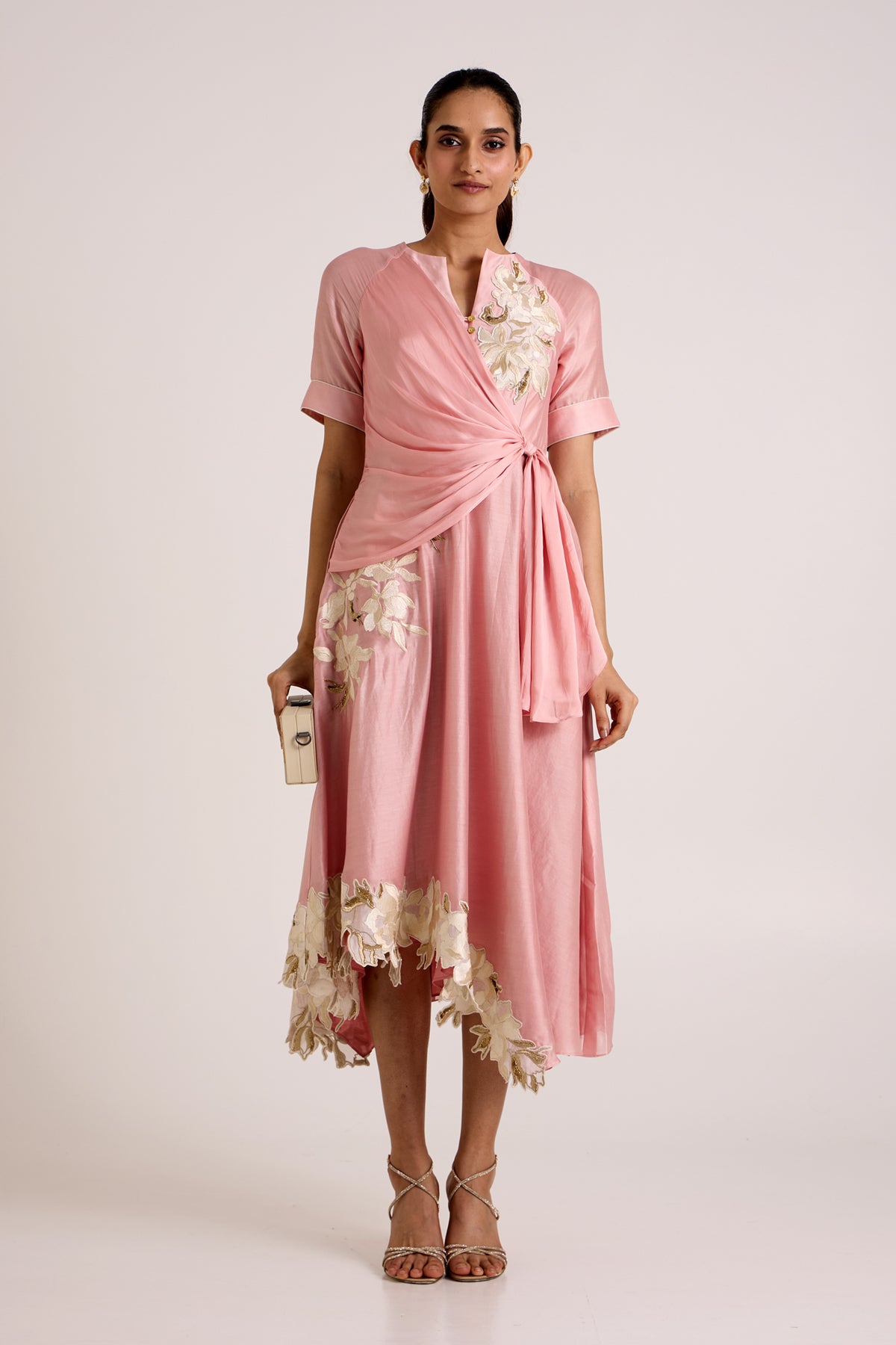 Ice Pink Raizin Midi Dress — MADDER MUCH