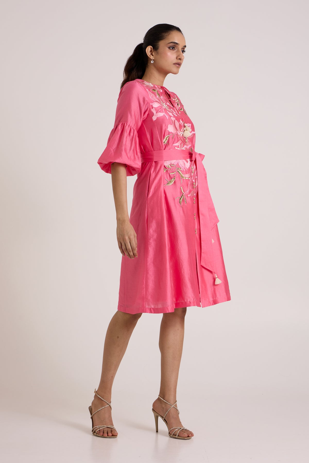 Jay Pink Delphi Midi Dress — MADDER MUCH