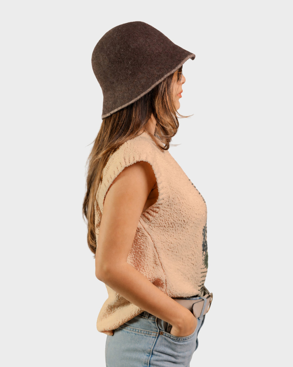 MADARI TRANSIT KNIT VEST — DUNE