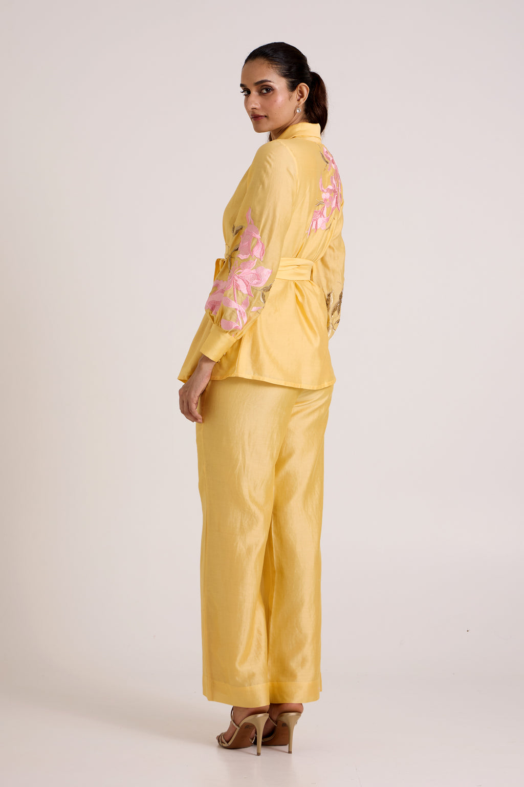 Butter Yellow Alfie - Obi Belt Blazer Set — MADDER MUCH