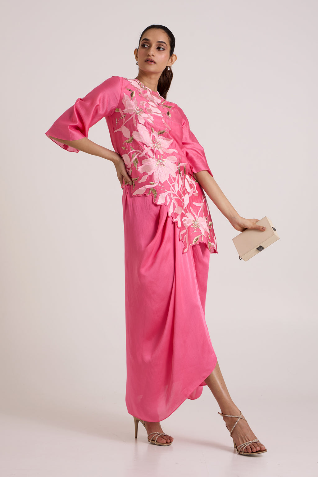 Jay Pink Maddy Top + Draped Skirt — MADDER MUCH