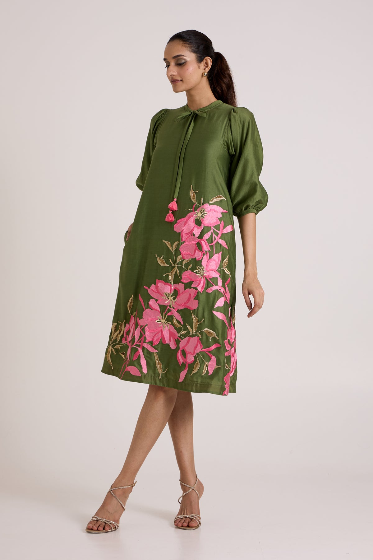 Olive Vinny Midi Dress — MADDER MUCH