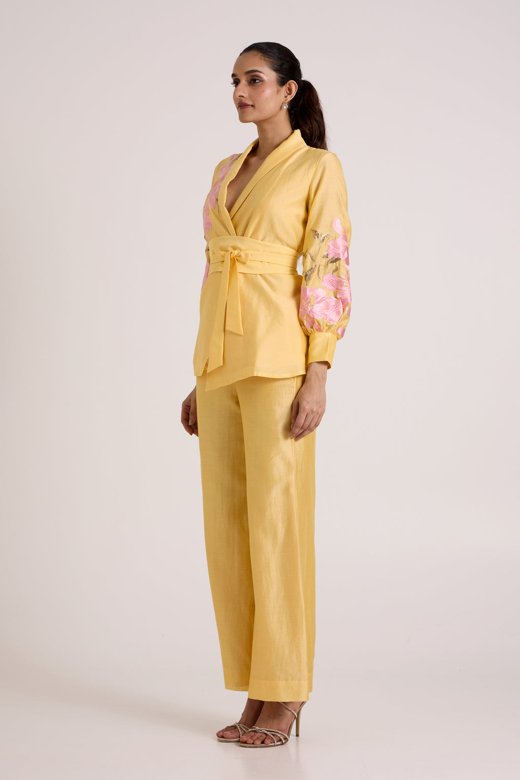 Butter Yellow Alfie - Obi Belt Blazer Set — MADDER MUCH
