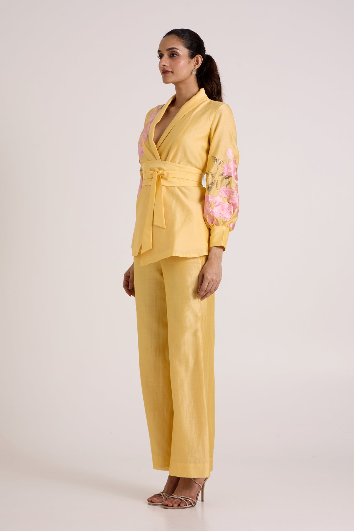Butter Yellow Alfie - Obi Belt Blazer Set — MADDER MUCH