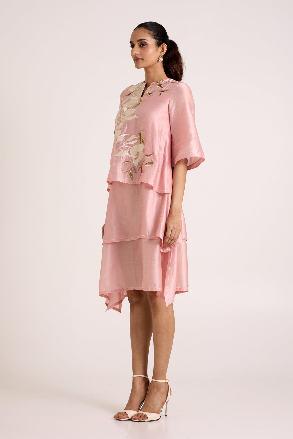 Ice Pink Quinn Terraced Dress — MADDER MUCH