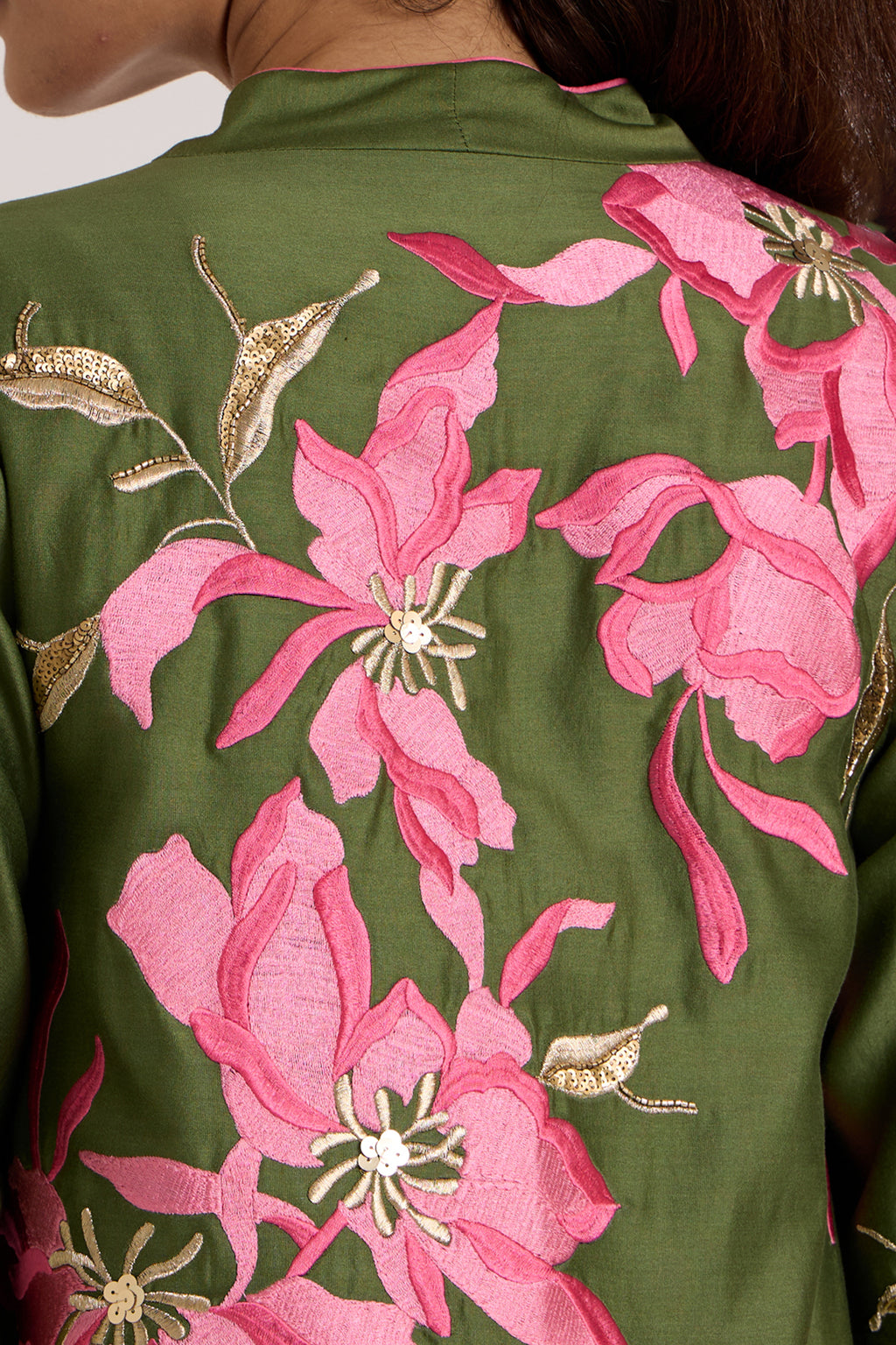 Olive Rafiya Jacket + Slip Set — MADDER MUCH