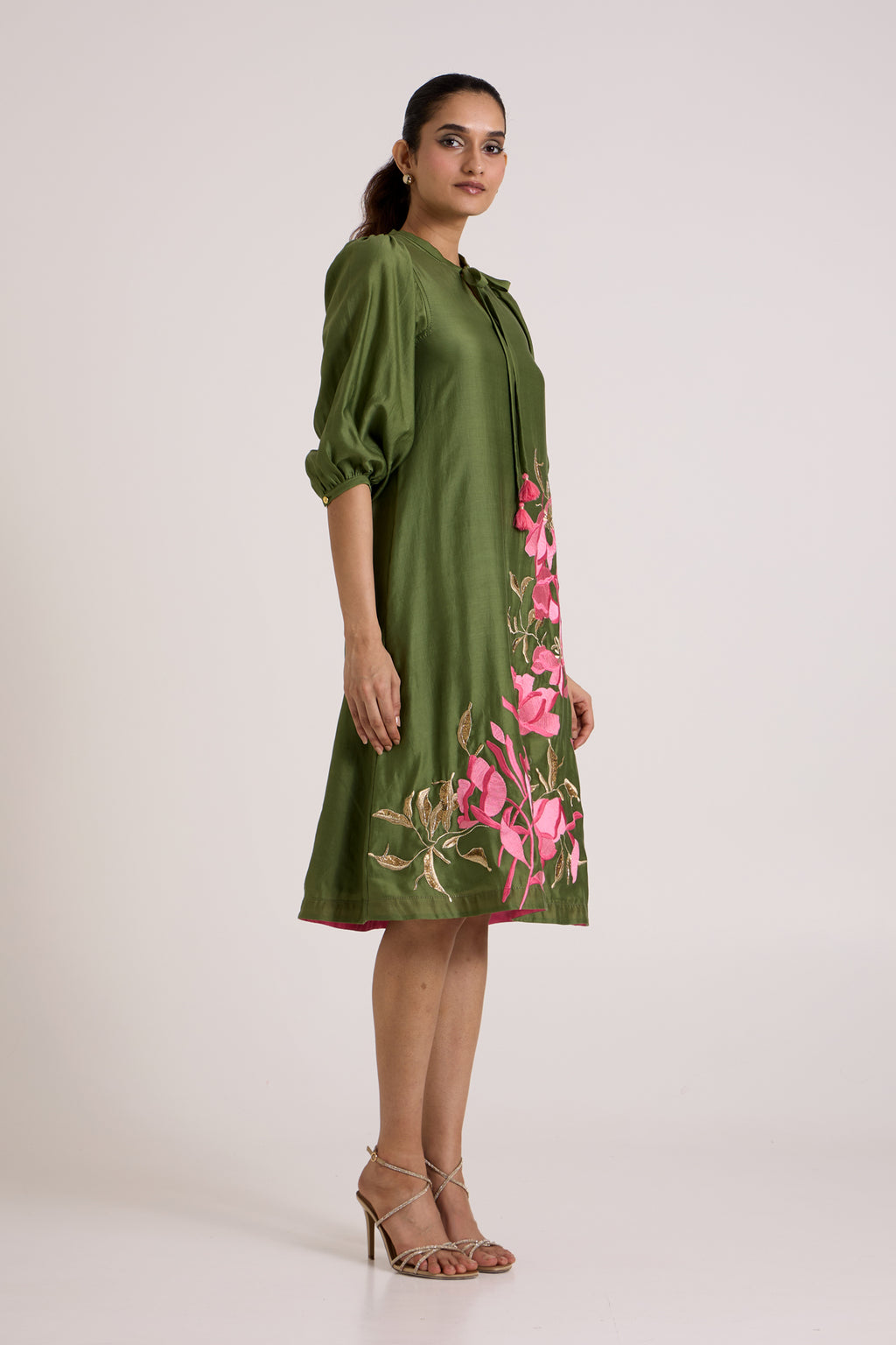 Olive Vinny Midi Dress — MADDER MUCH