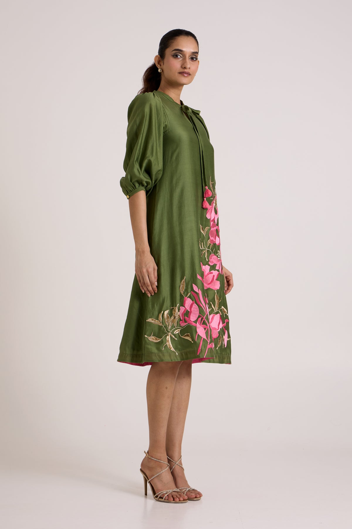 Olive Vinny Midi Dress — MADDER MUCH
