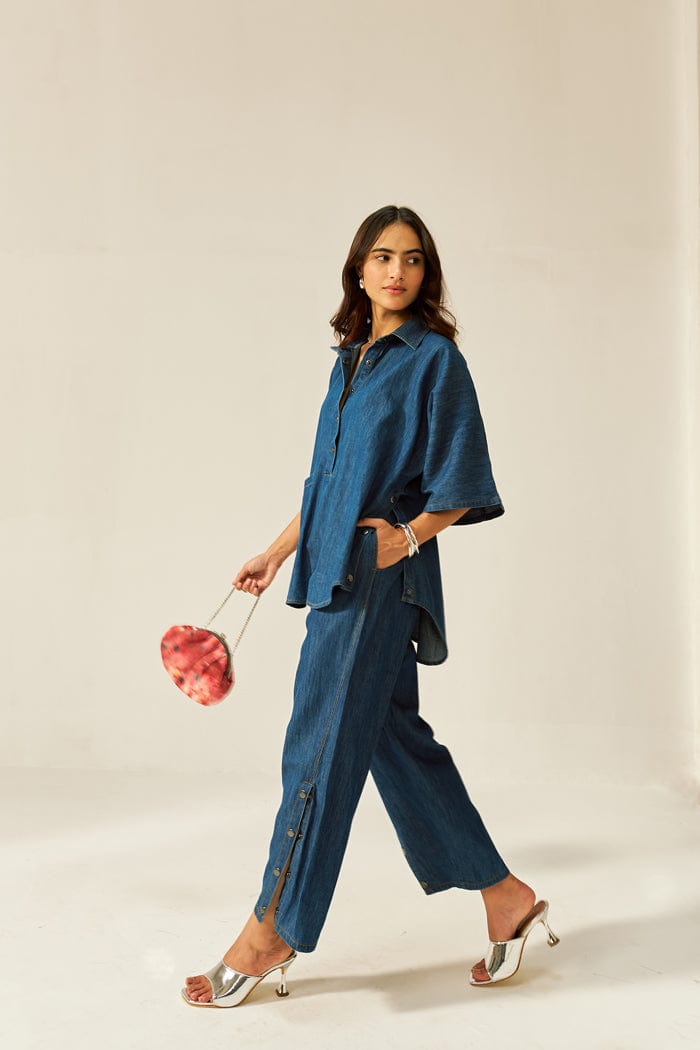 DOLLA CO-ORD SET IN DARK DENIM - 6