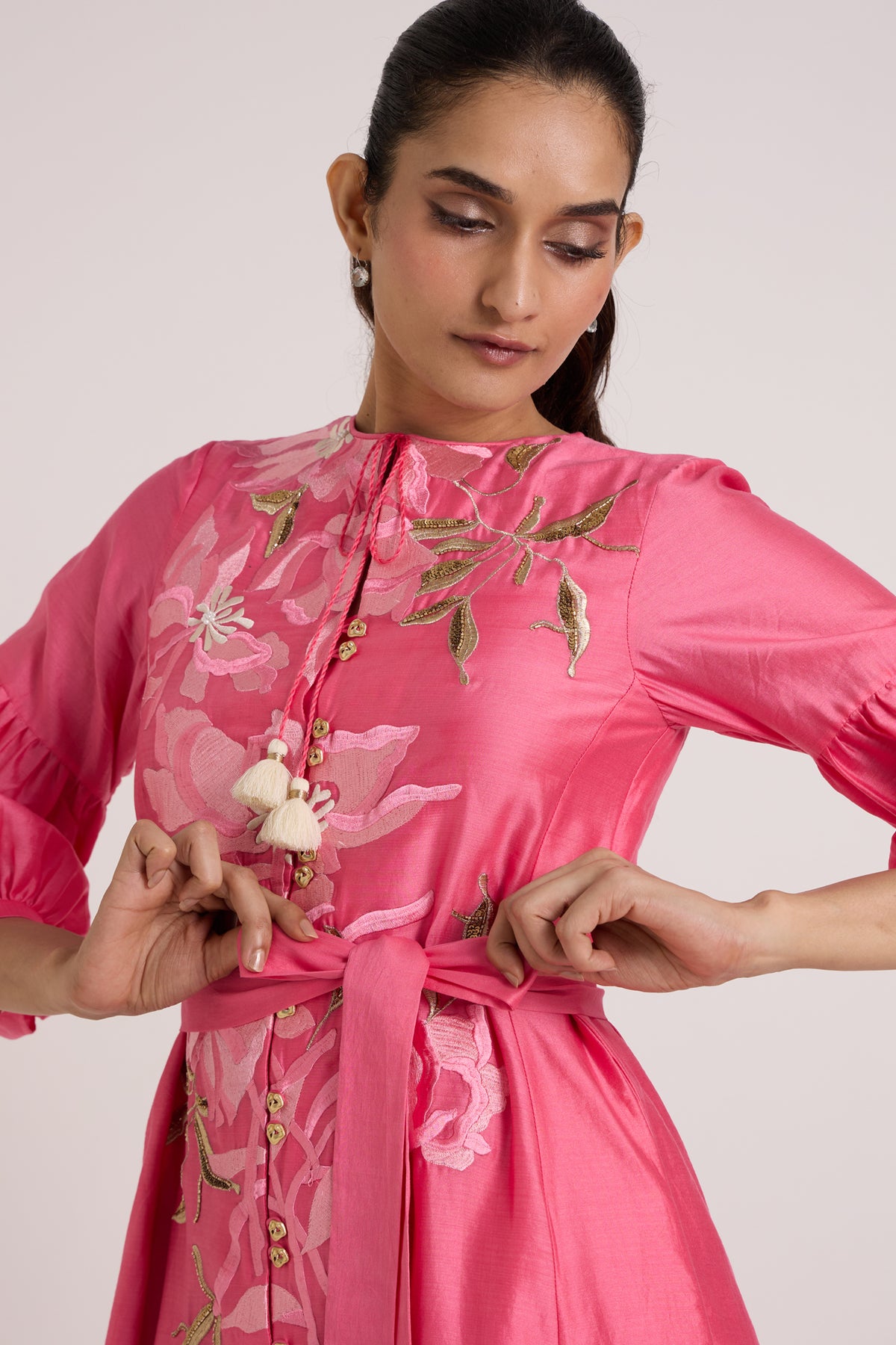 Jay Pink Delphi Midi Dress — MADDER MUCH