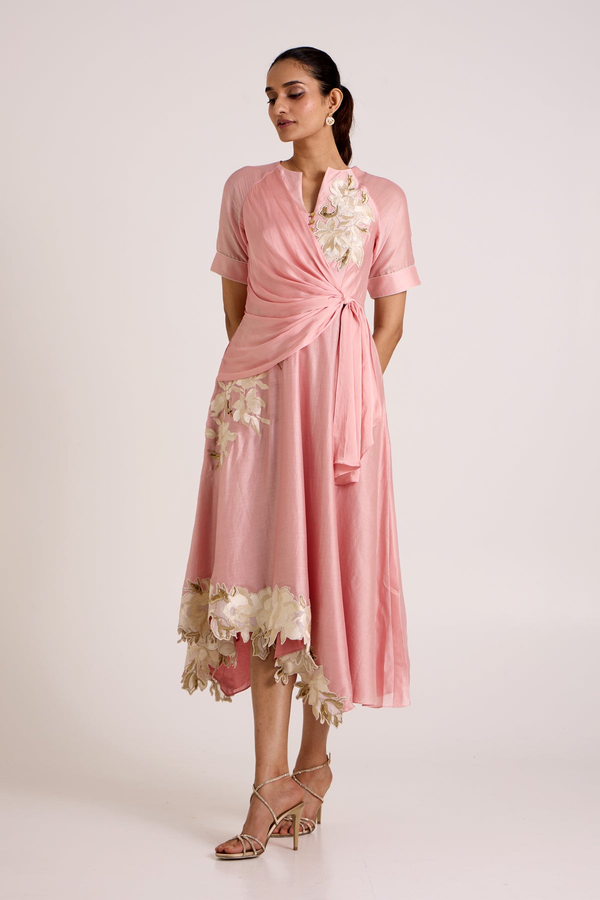 Ice Pink Raizin Midi Dress — MADDER MUCH