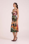 Demeter Embroidered Midi
