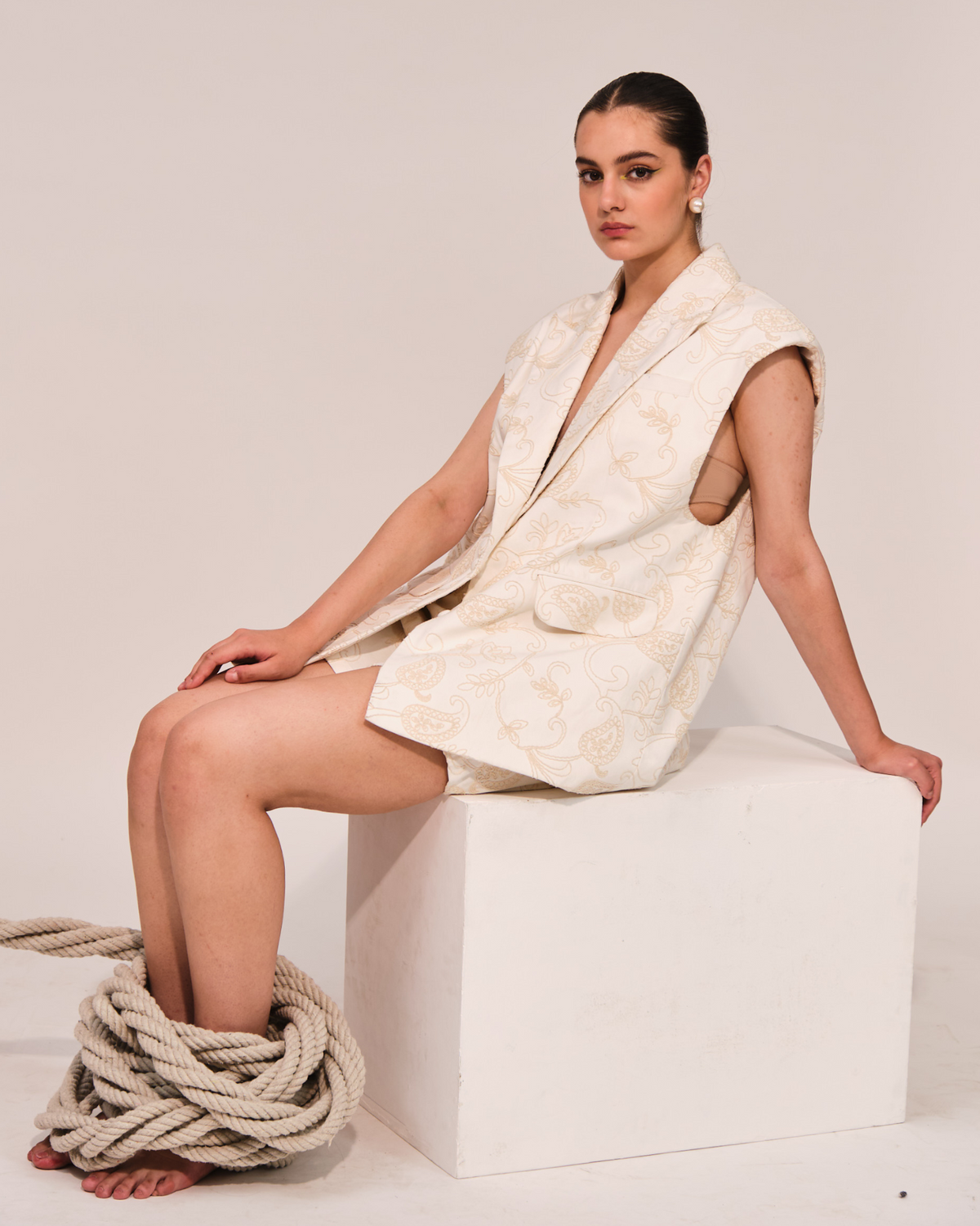 Mae Blazer And Shorts Set