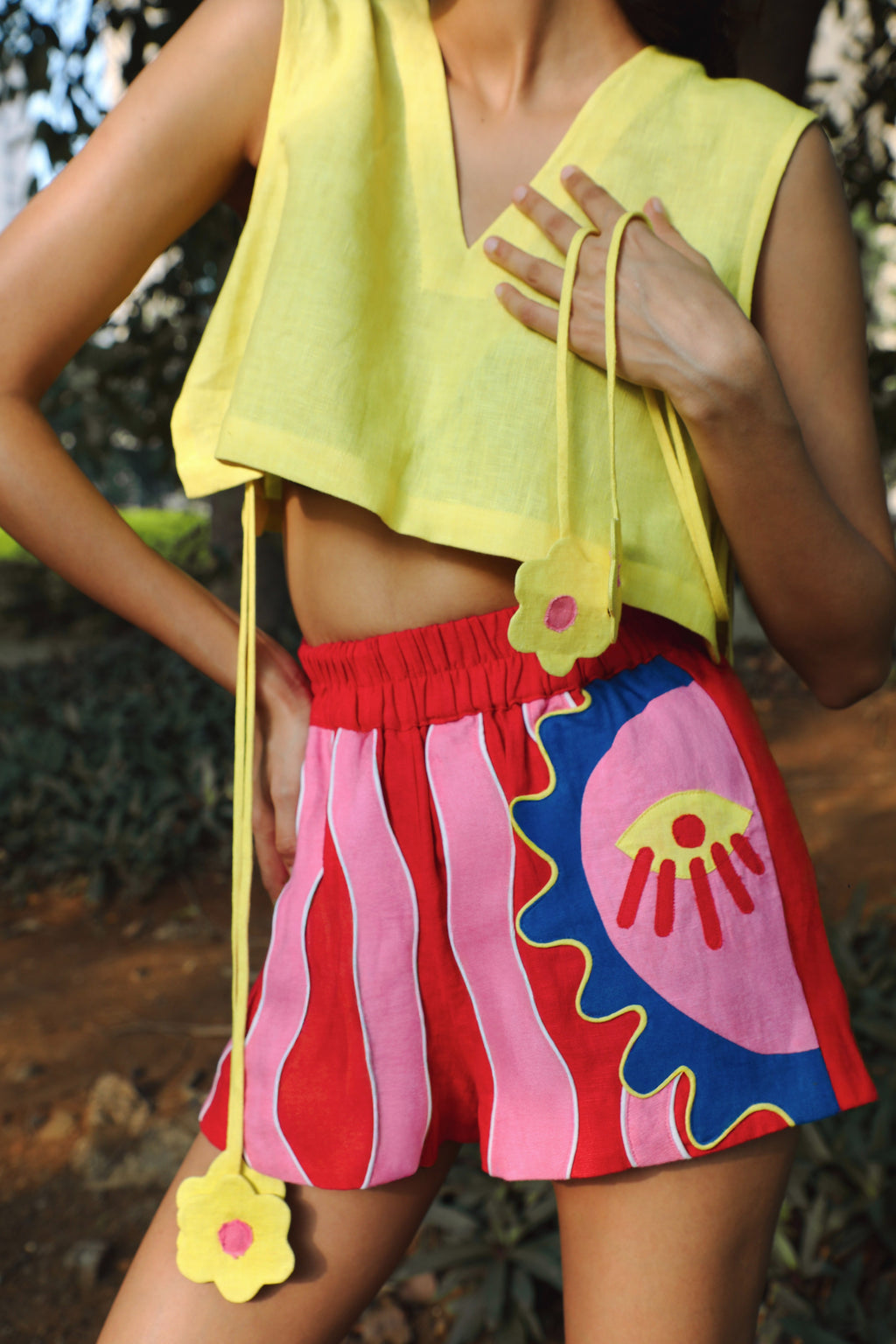 PIKACHU CROP TOP - YELLOW