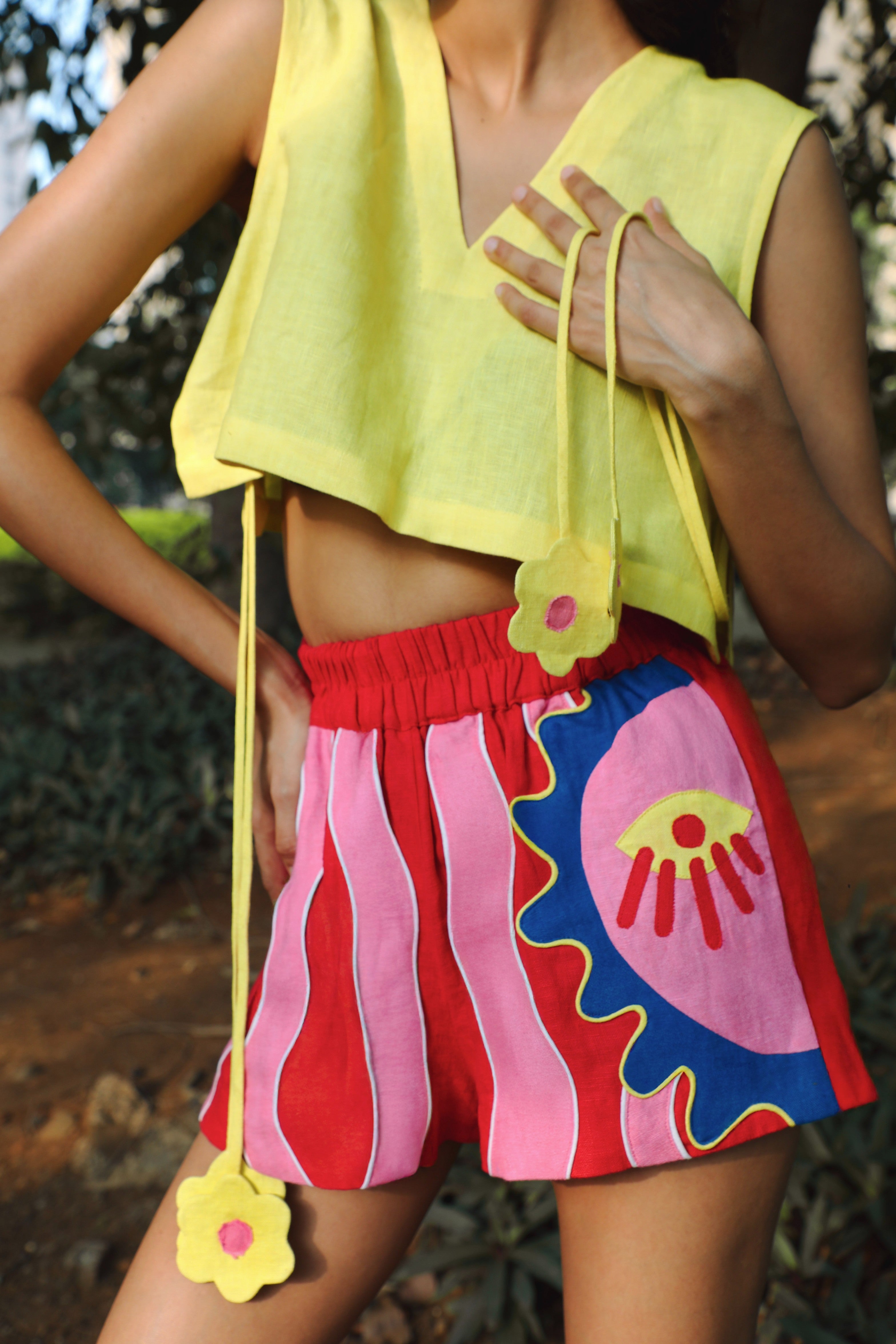 PIKACHU CROP TOP - YELLOW