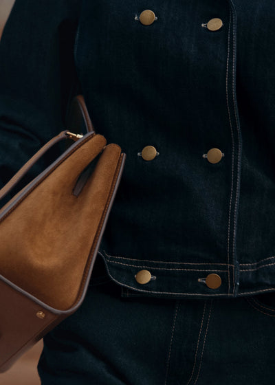 Modern chaupar denim jacket