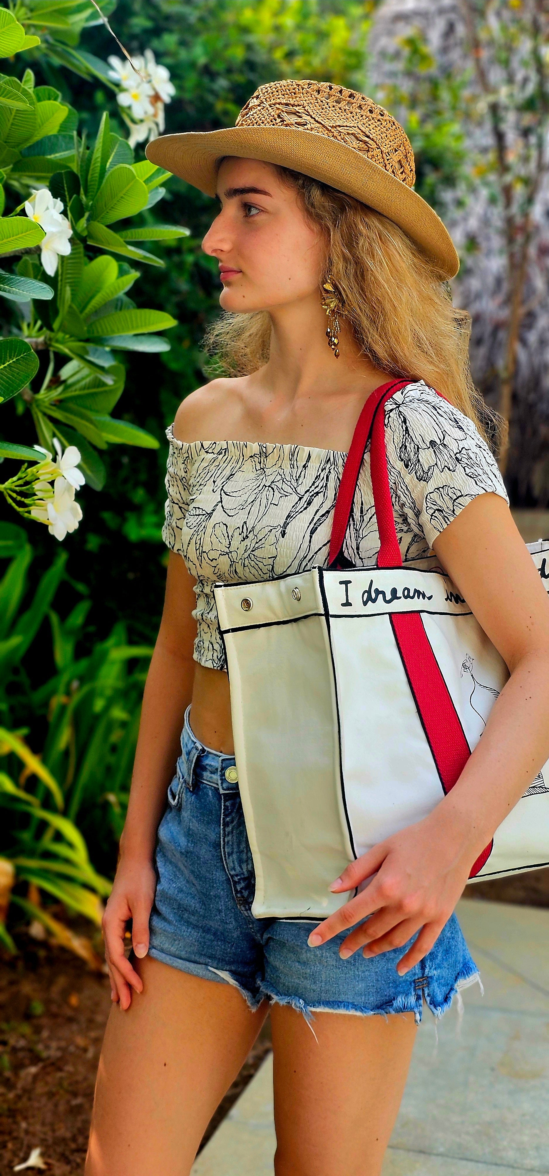 The India Tote - Poppy Red