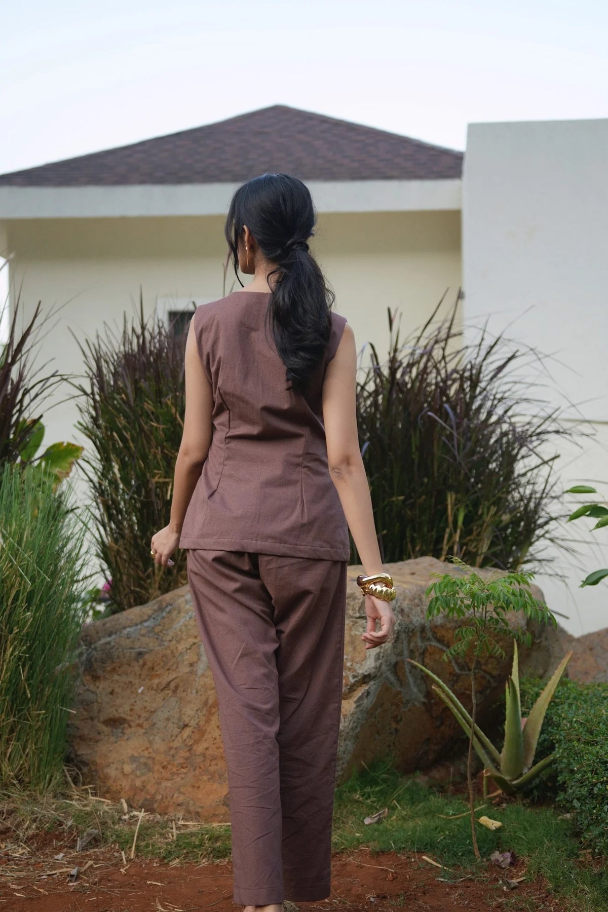 Mocha Vest view 2 — HEMPZERO, The Curated Collective