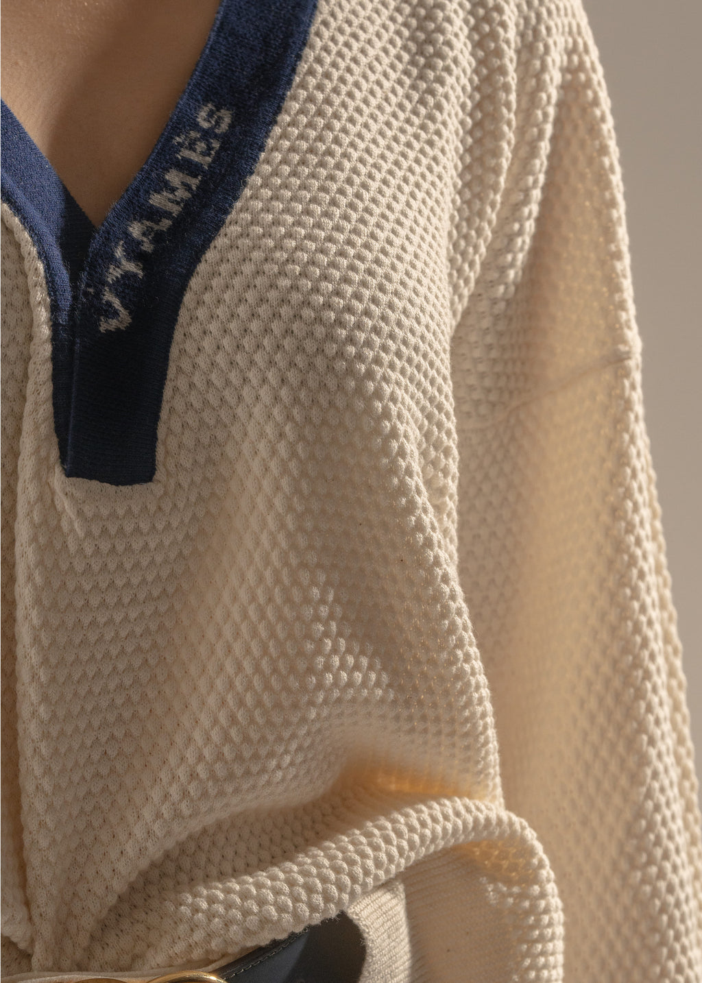 Garter knit top