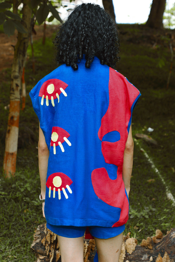 KETCHUP KIMONO TOP - MULTICOLOUR