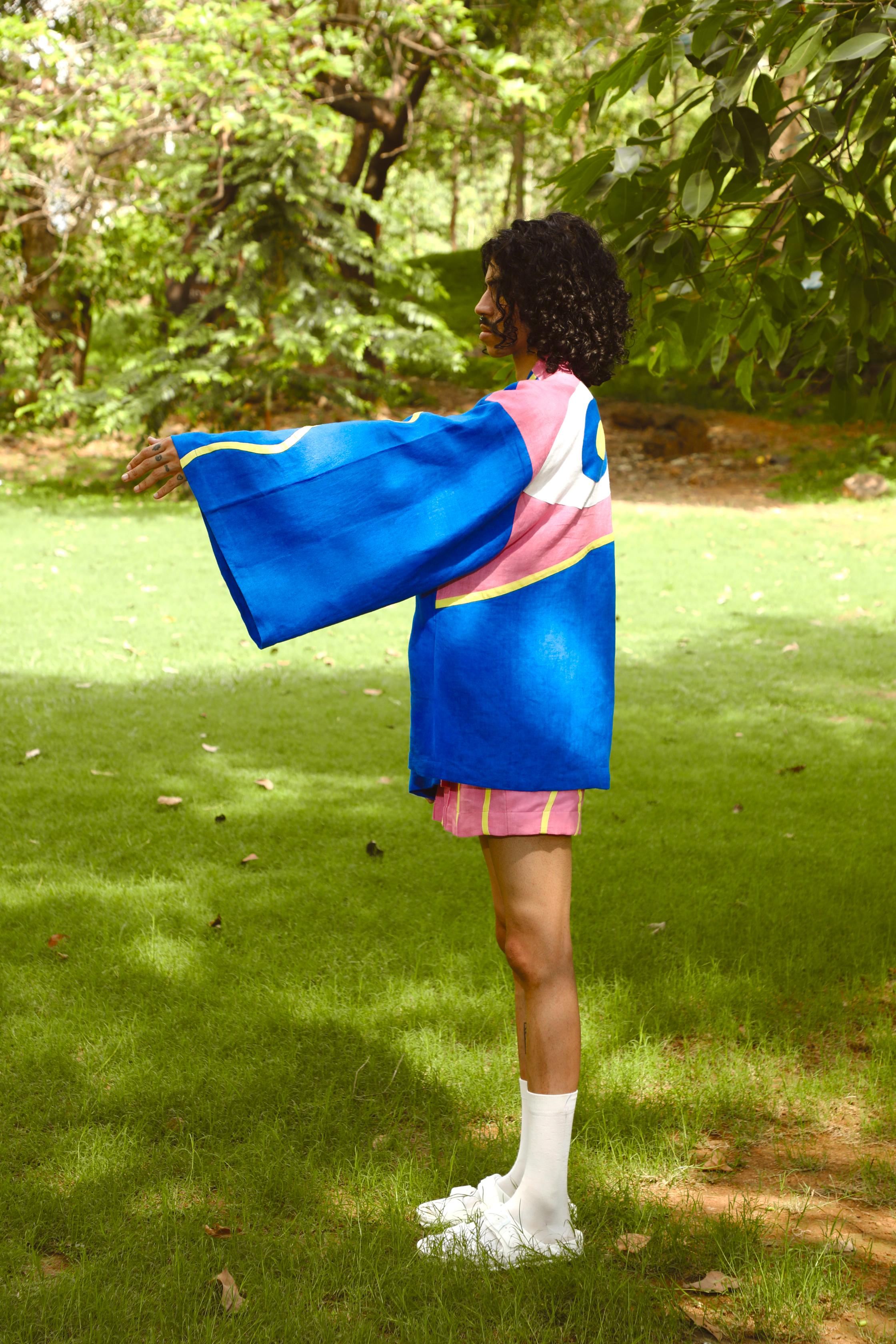 WINK WINK KIMONO TOP - MULTICOLOUR