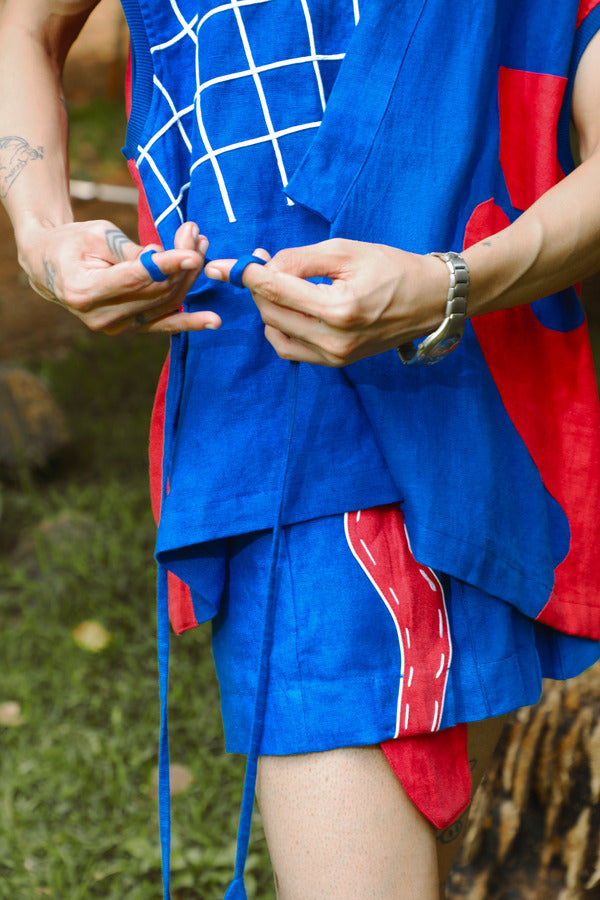 KETCHUP KIMONO TOP - MULTICOLOUR