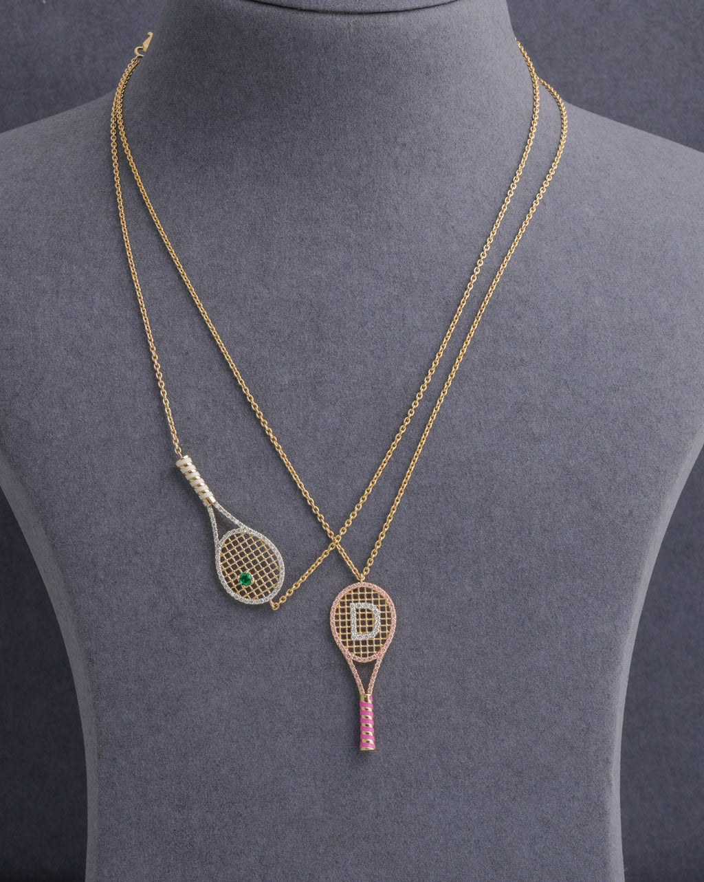 Initial Tennis Necklace