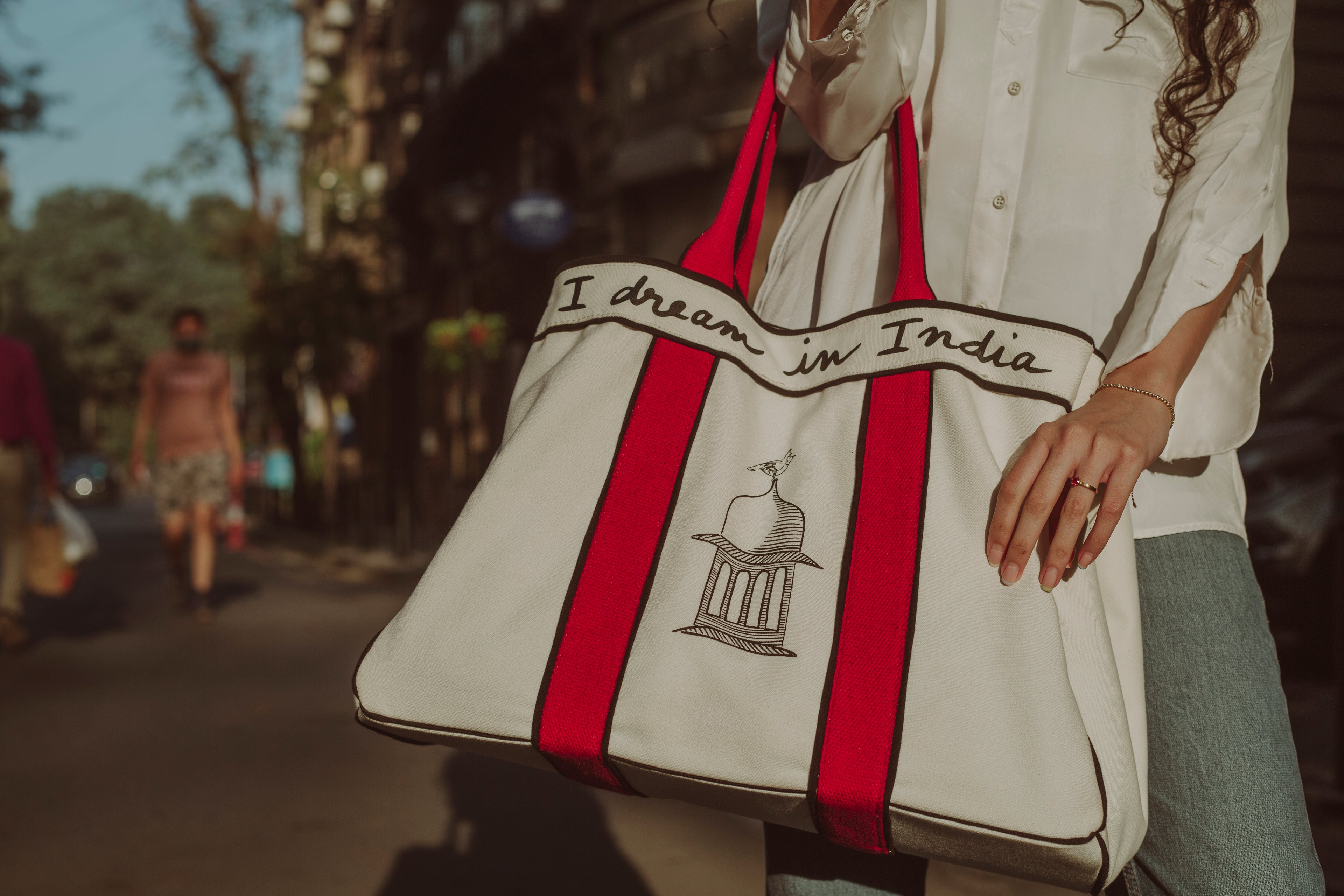 The India Tote - Poppy Red