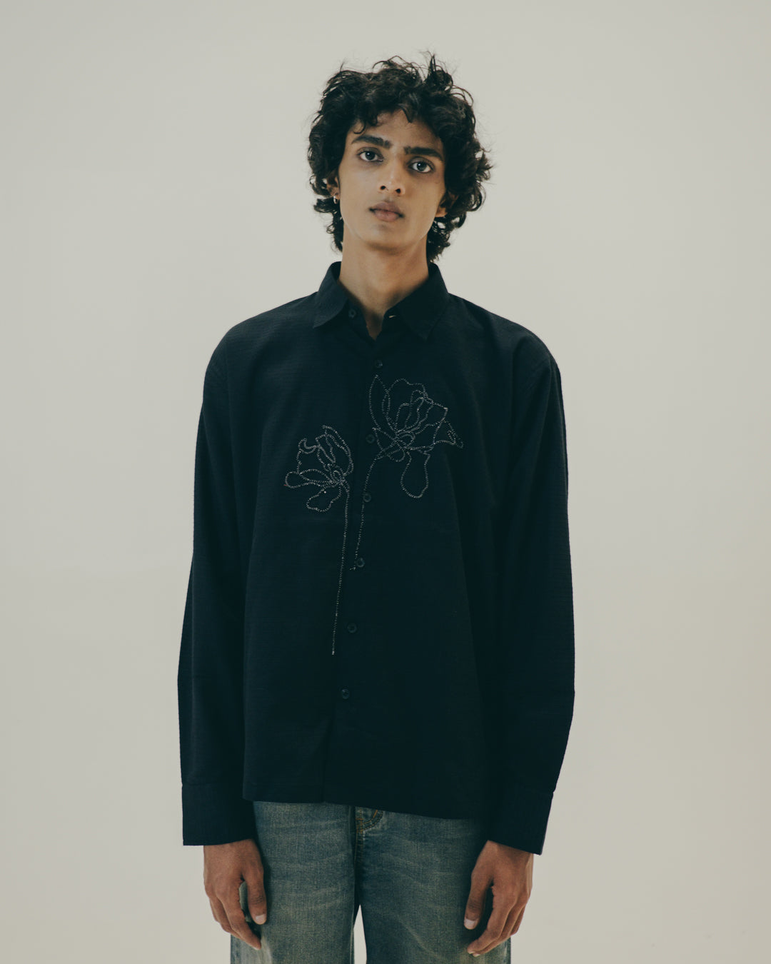 Black Embroidered Shirt — annstudios.in, The Curated Collective