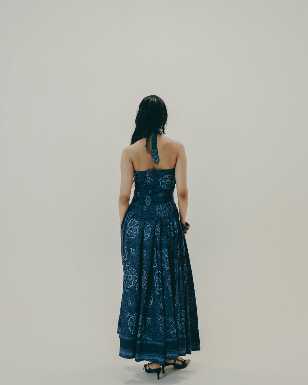 Printed Halter Skirt Set
