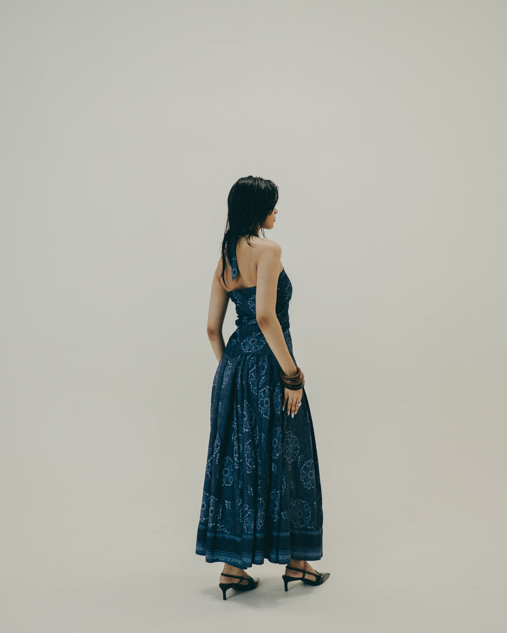 Printed Halter Skirt Set