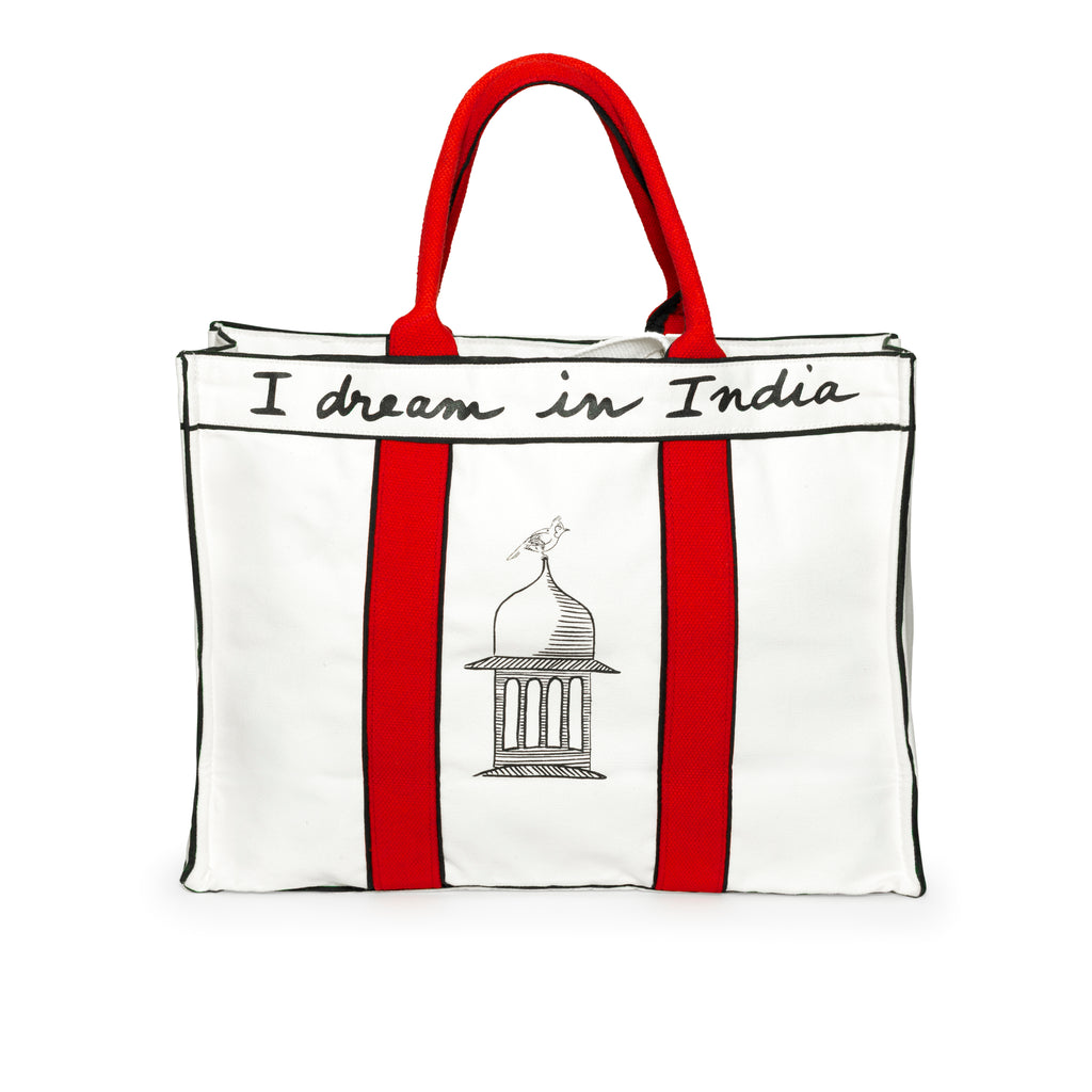 The India Tote - Poppy Red