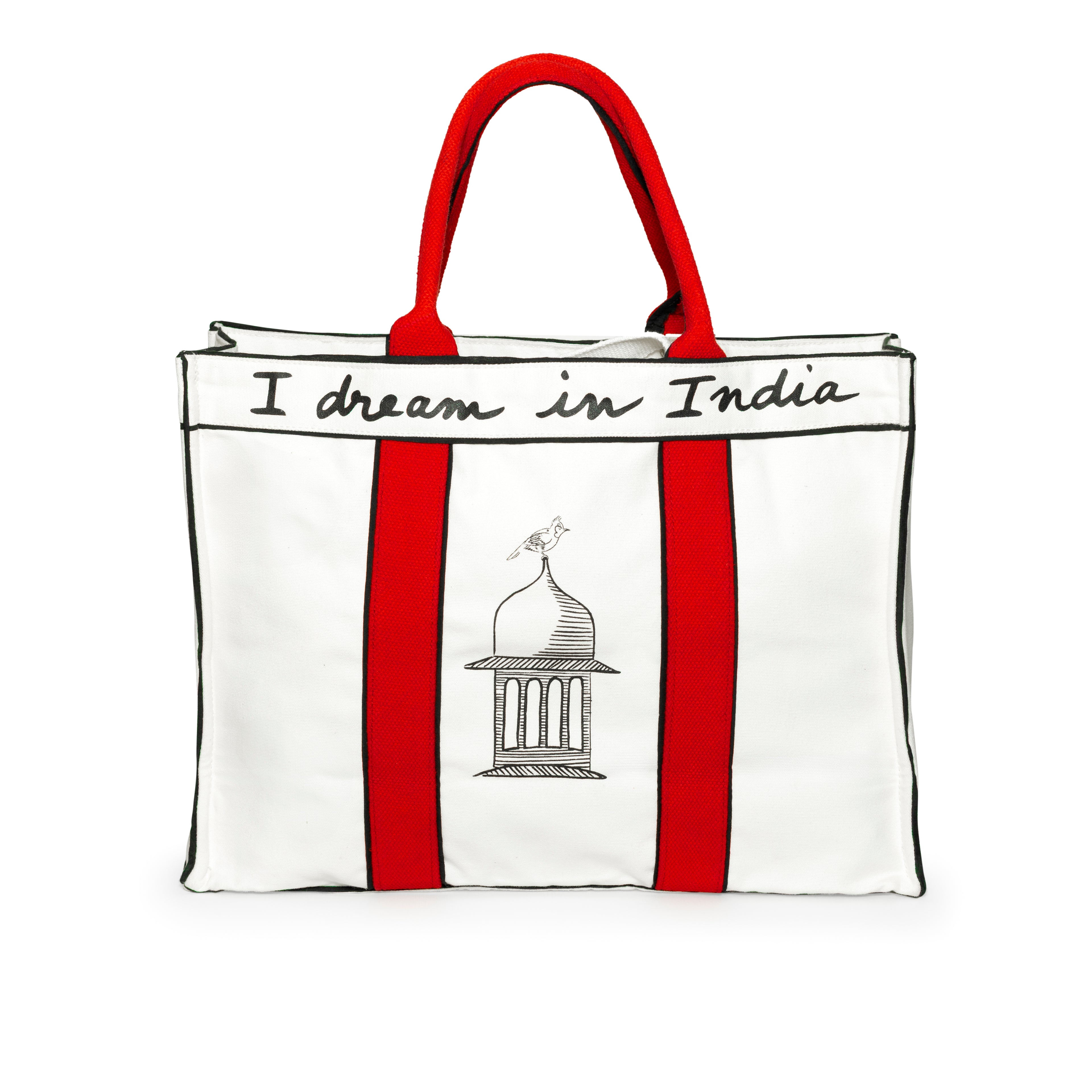 The India Tote - Poppy Red