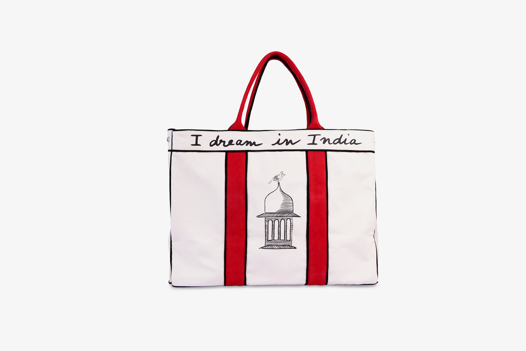 The India Tote - Poppy Red