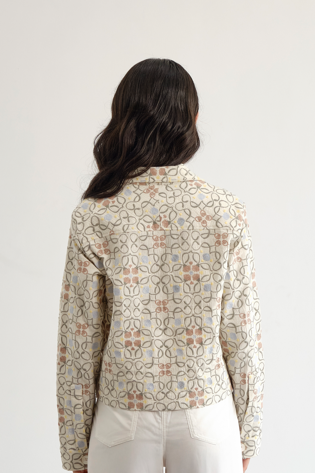 Botanic Jali Cropped Shacket