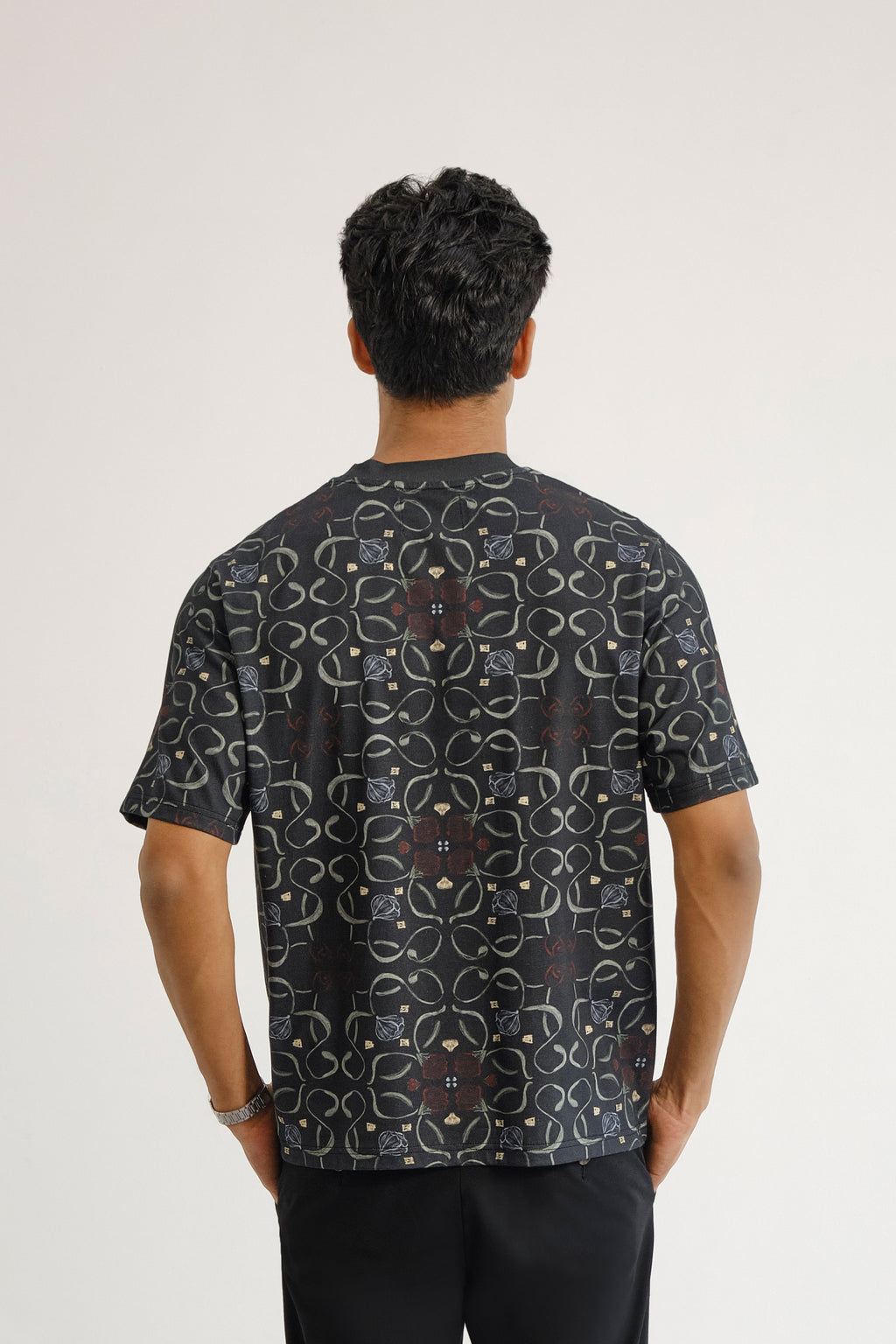 Printed Botanic Jali  T-shirt