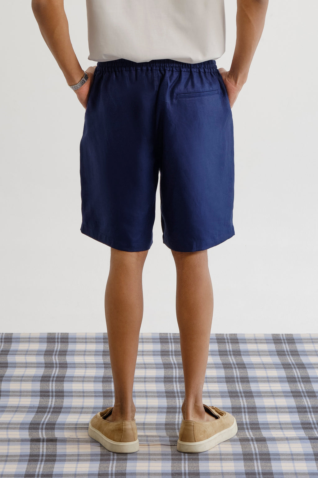 Elasticated Linen Shorts