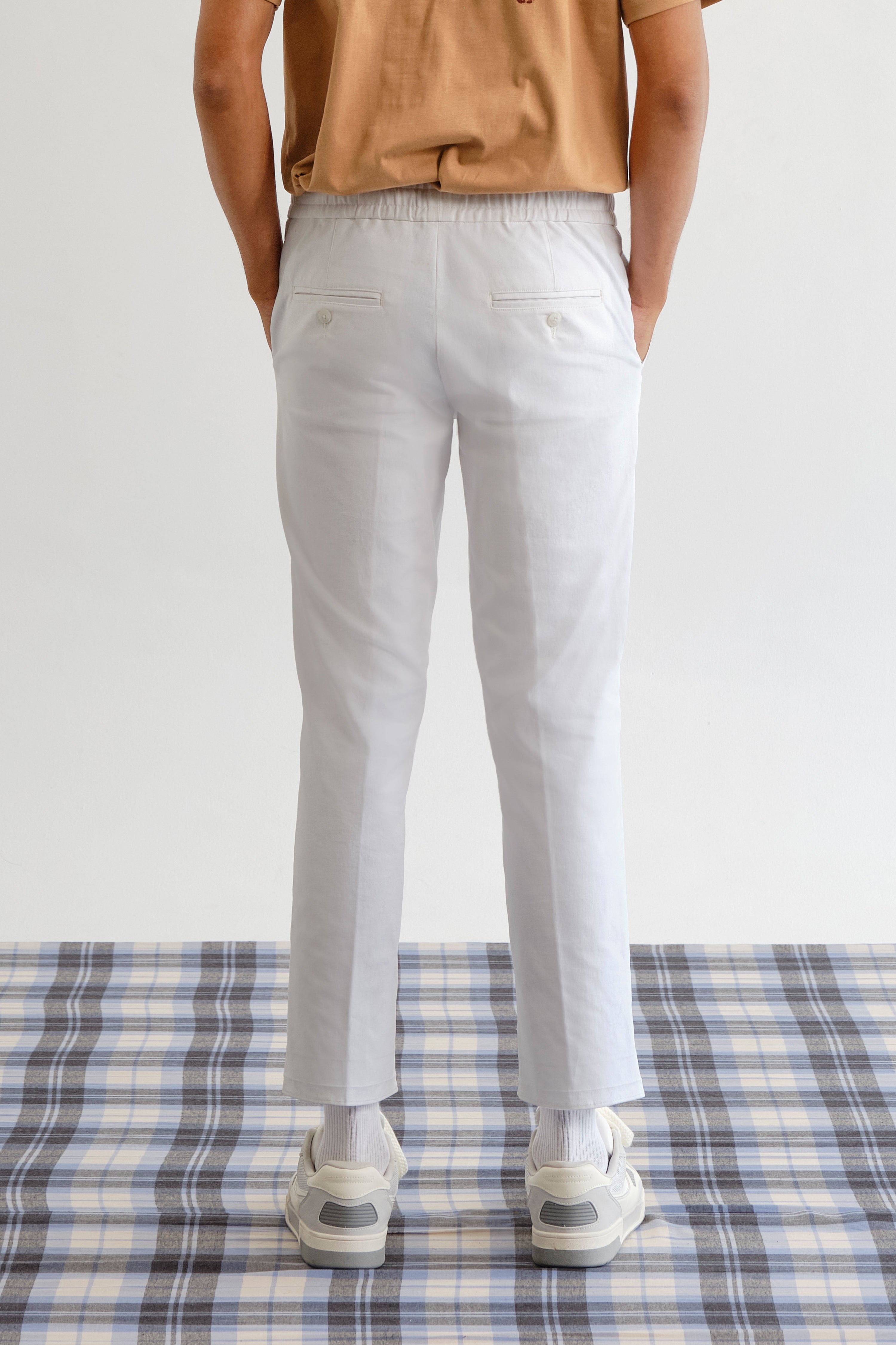 Elasticated Linen Trousers