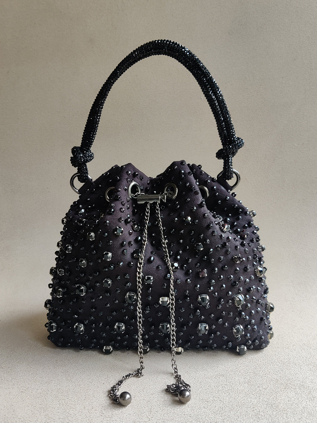Starry Bucket Bag in Black