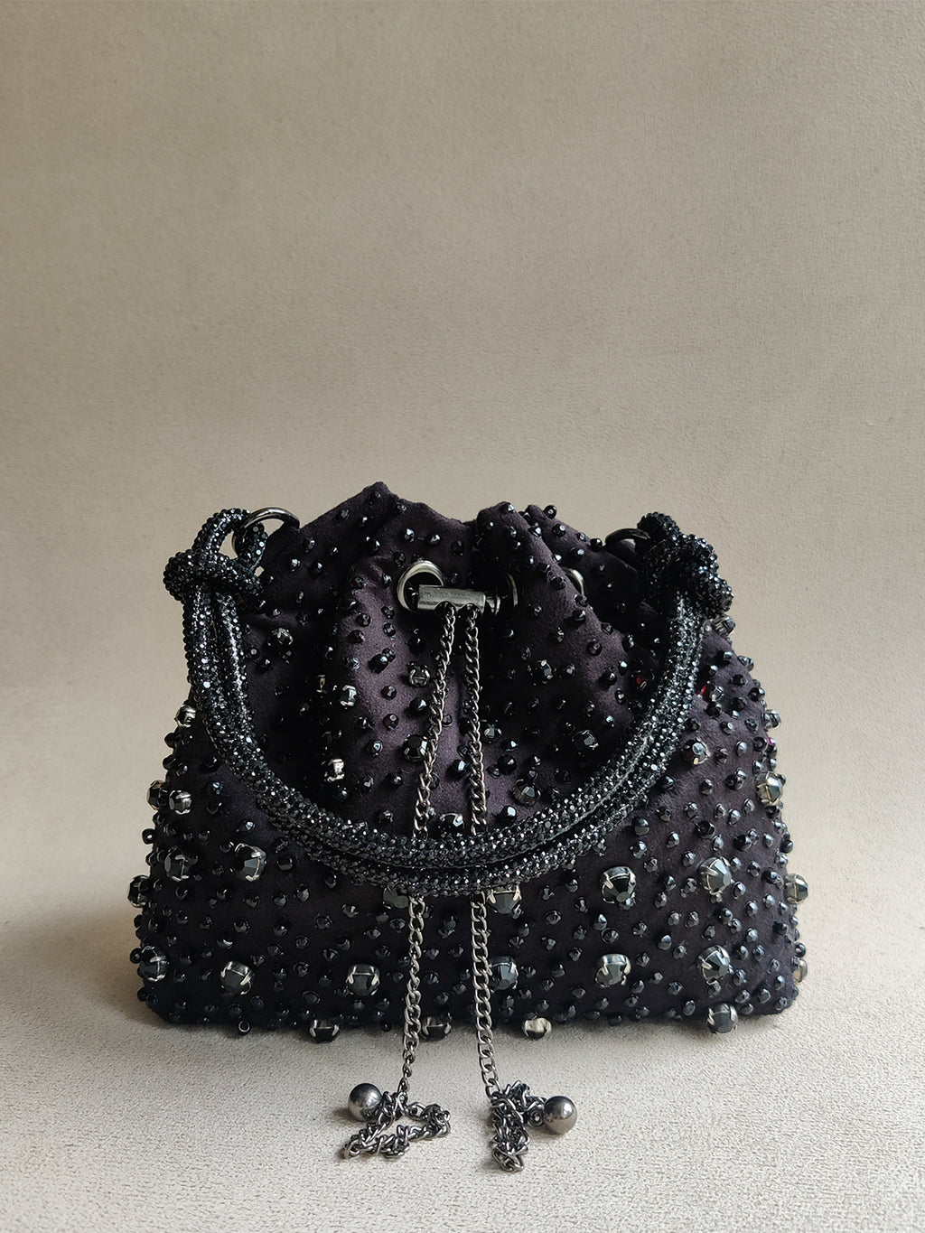 Starry Bucket Bag in Black