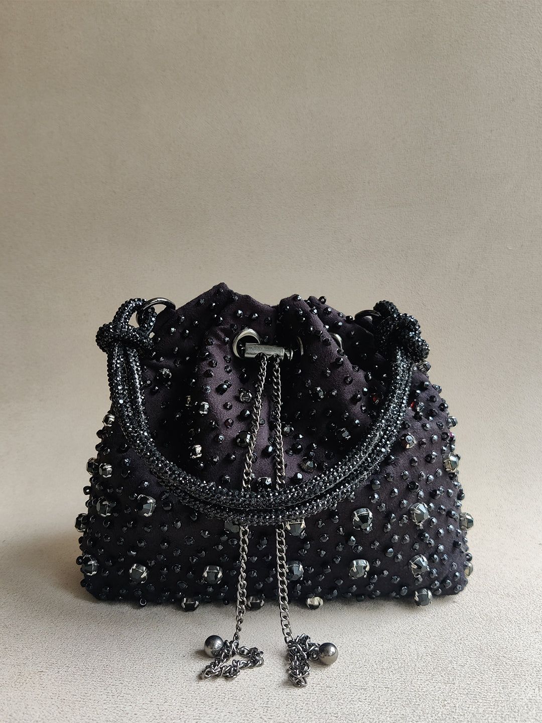 Starry Bucket Bag in Black