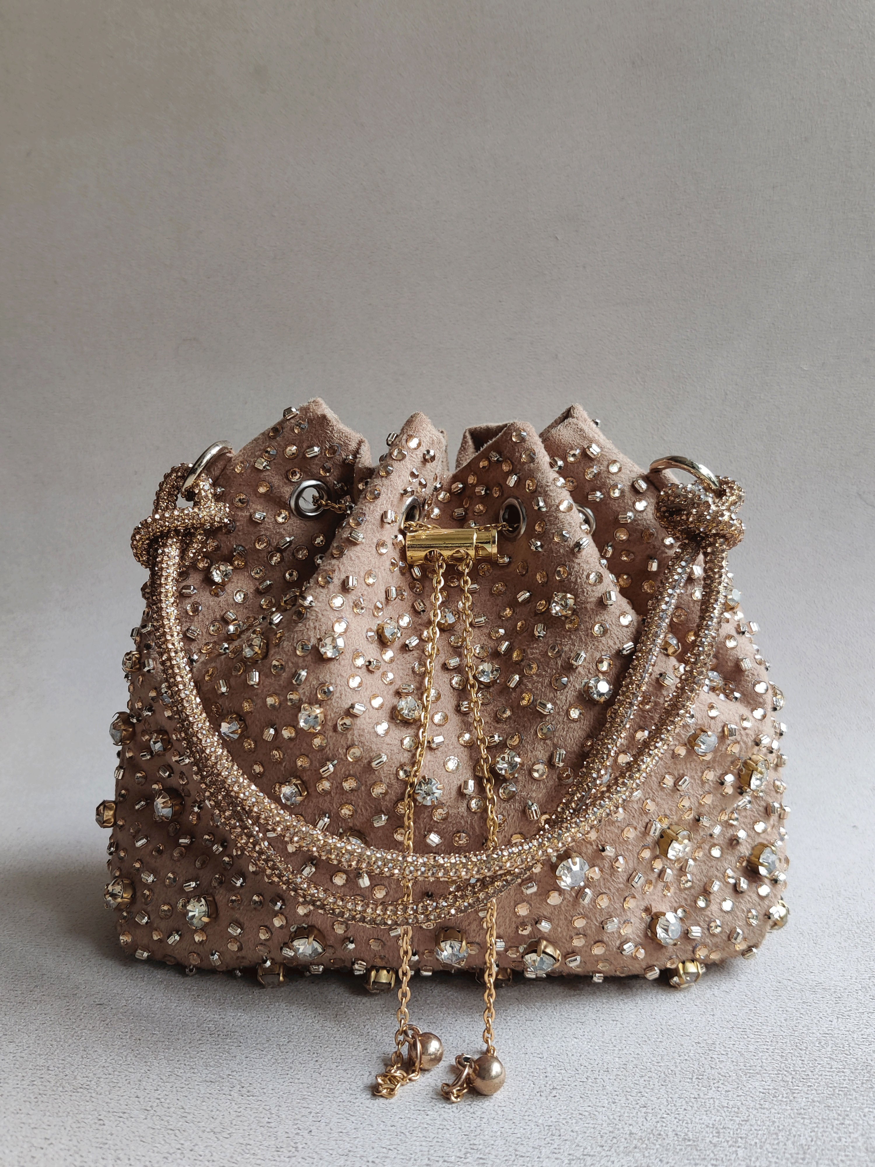 Starry Bucket Bag in Gold