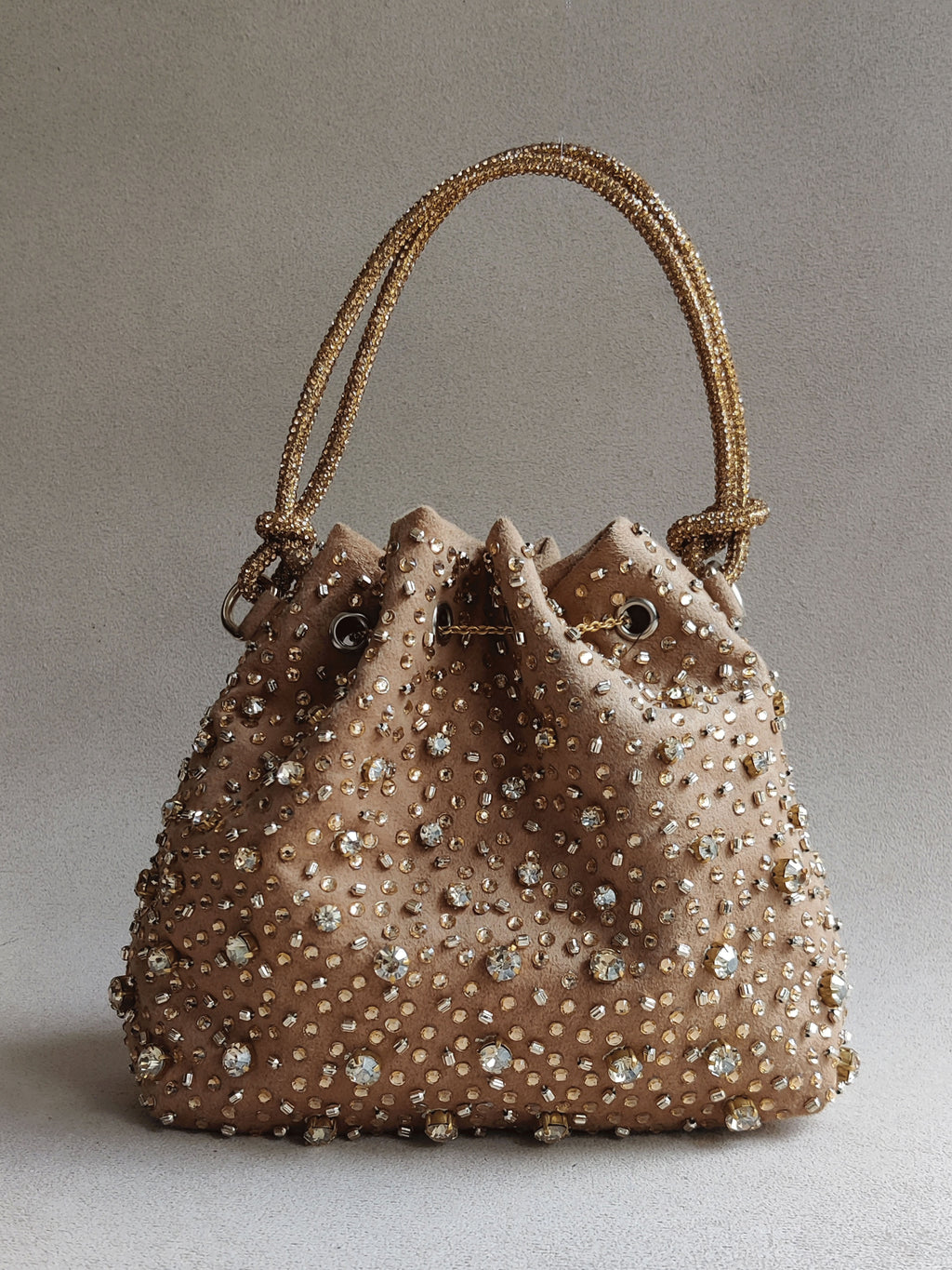 Starry Bucket Bag in Gold