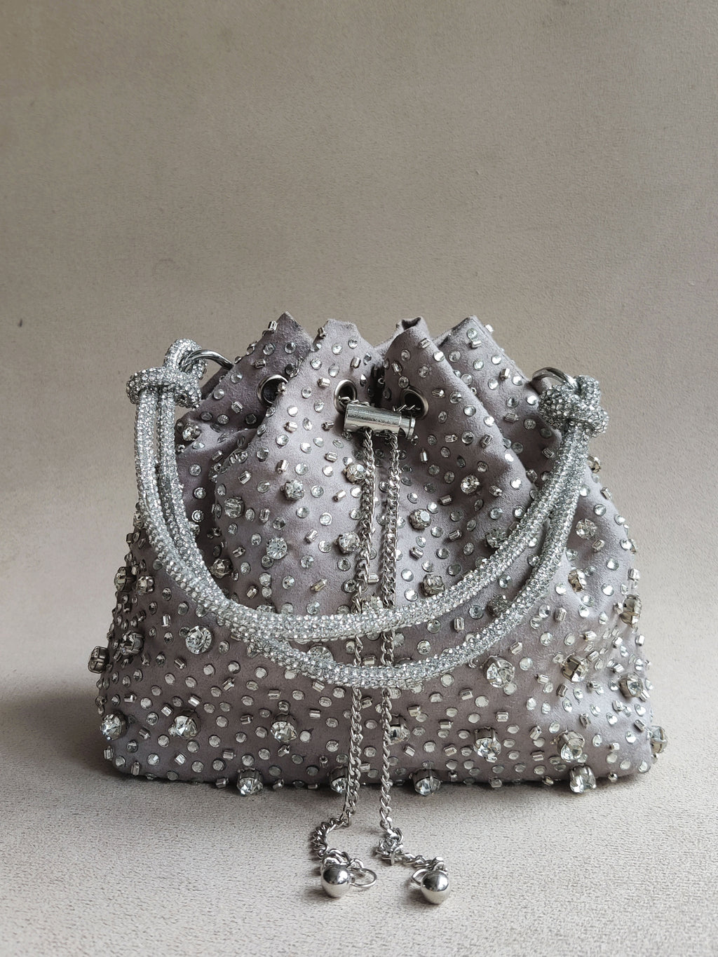 Starry Bucket Bag in Silver