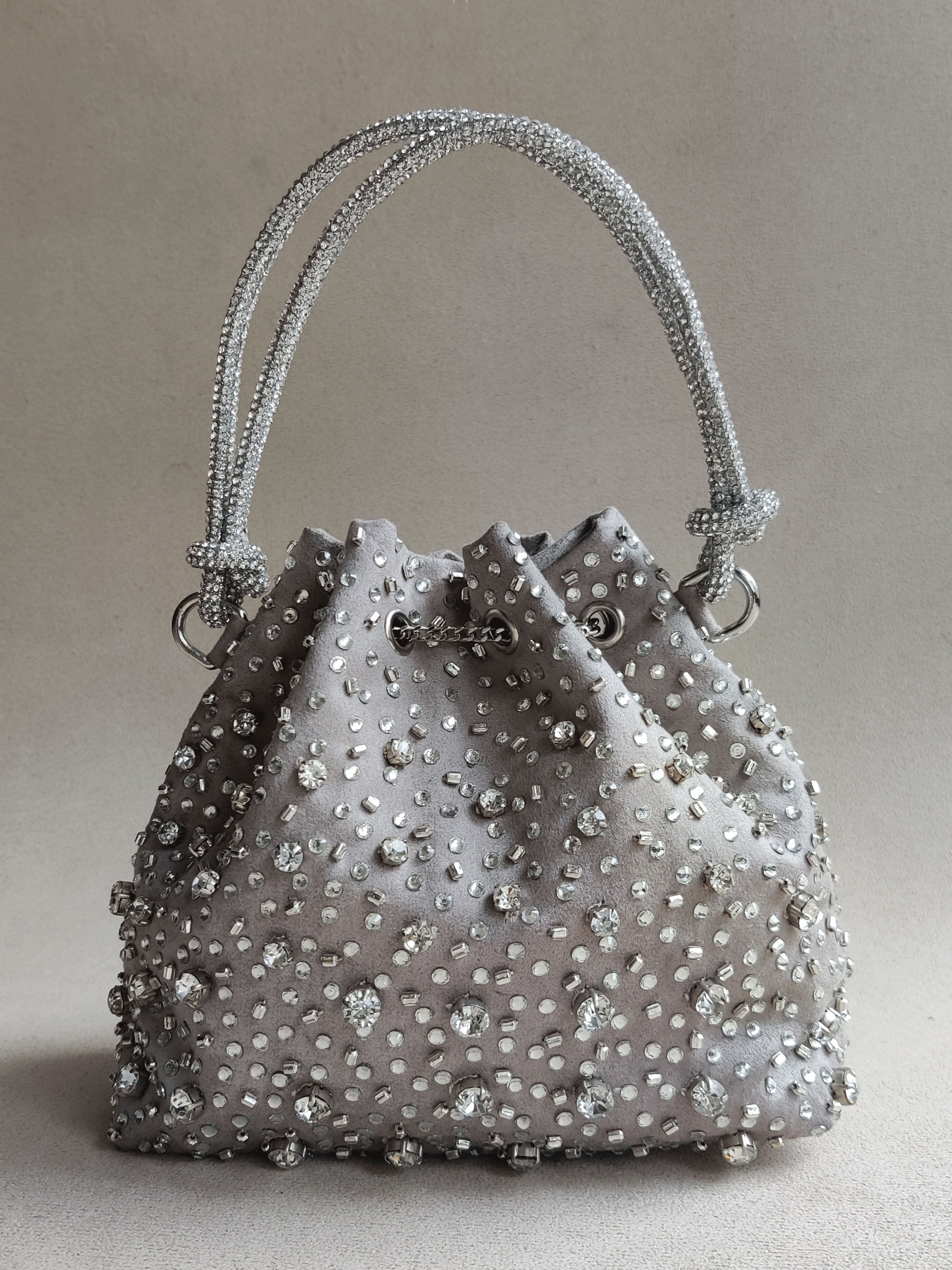Starry Bucket Bag in Silver