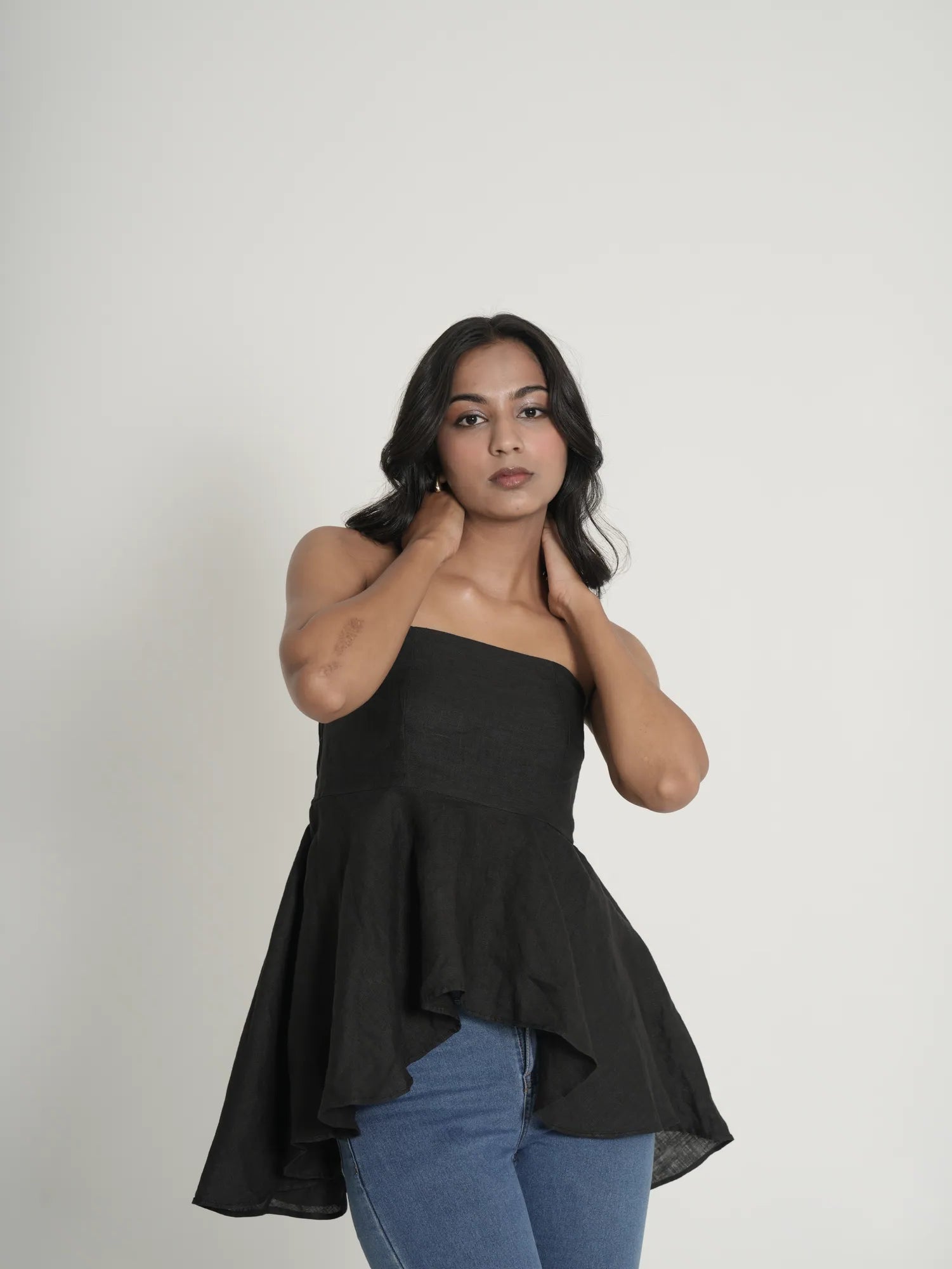 TEASING TOP - BLACK