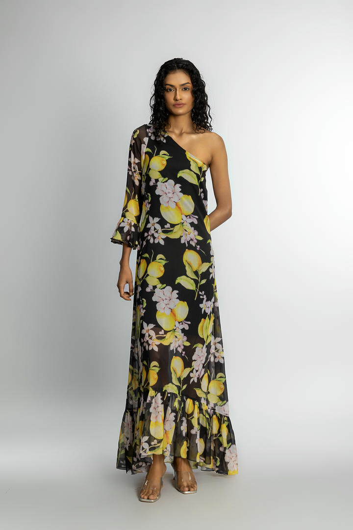 Bea One Shoulder Dress — Taangerine Tiger, The Curated Collective