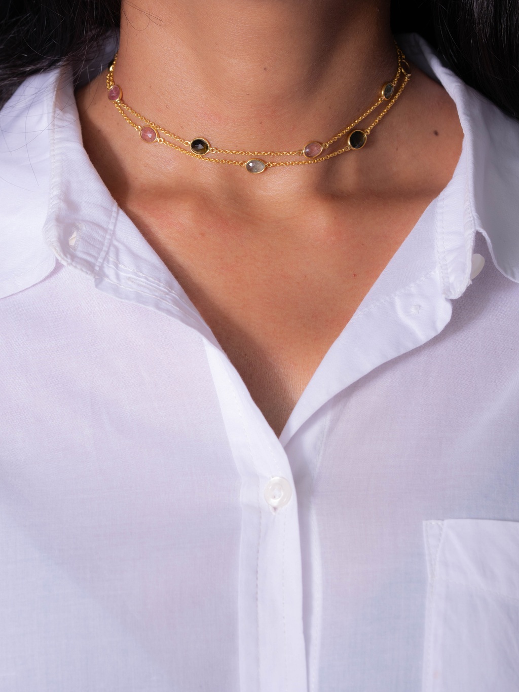 SolisticeTourmaline Link Chain