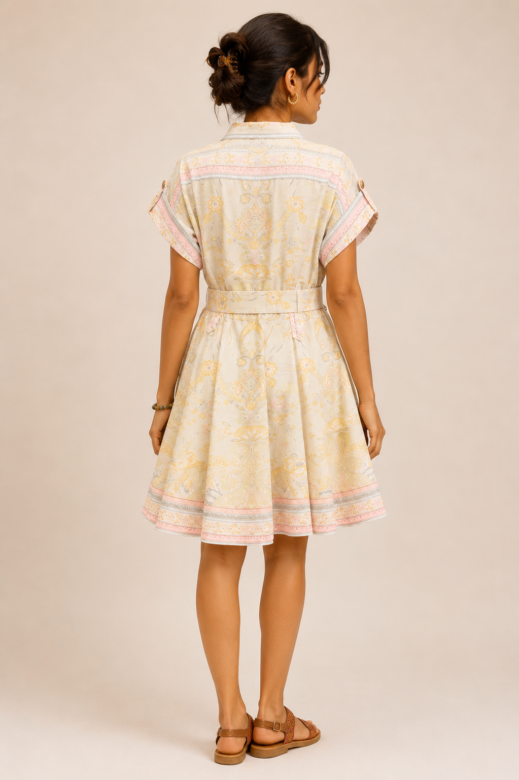 Meadow Muse Dress - Sage & Pink