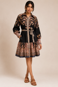 Bohemian Paisley Shirt-Dress
